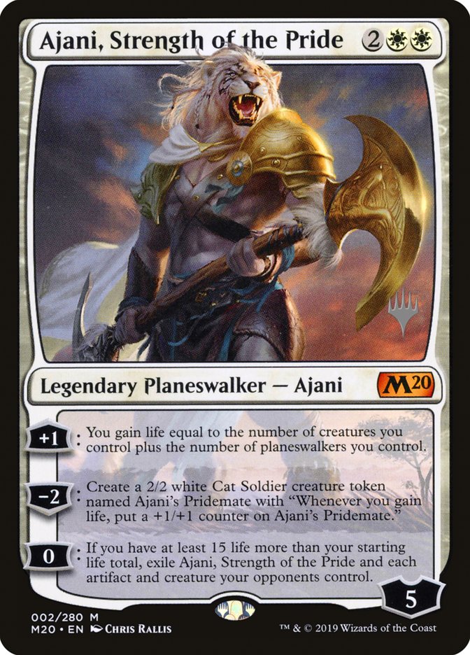 Ajani, Strength of the Pride (Promo Pack) [Core Set 2020 Promos]