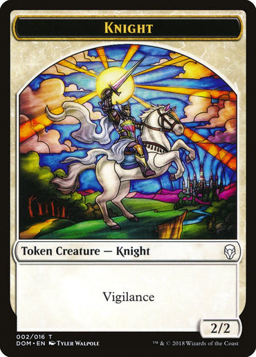 Knight Token (002/016) [Dominaria Tokens]