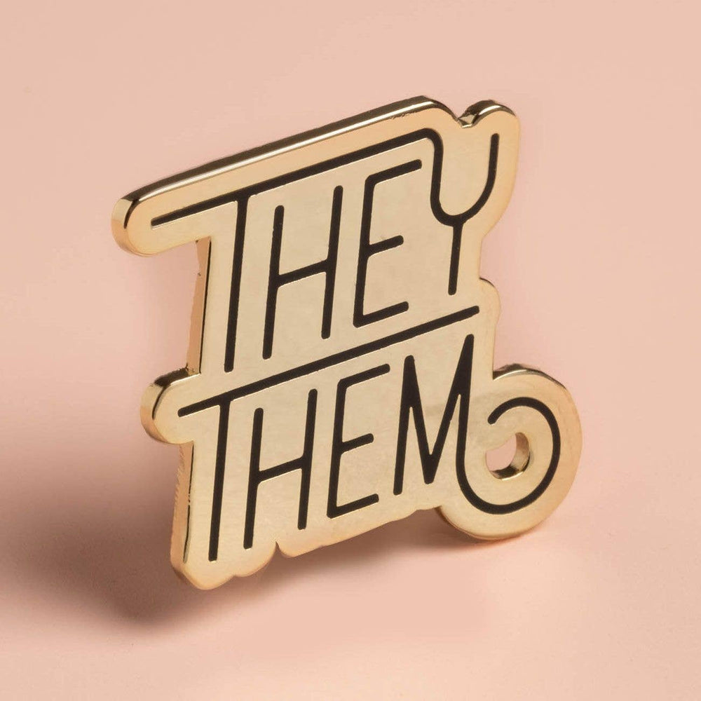 Enamel Pronoun Pin - They/Them