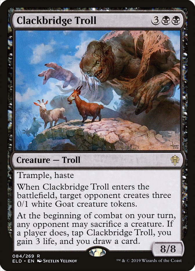 Clackbridge Troll [Throne of Eldraine]