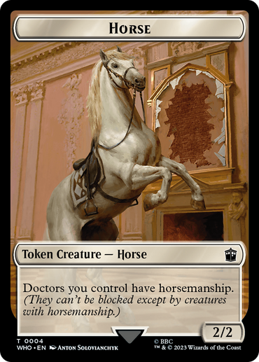 Horse // Clue (0022) Double-Sided Token [Doctor Who Tokens]