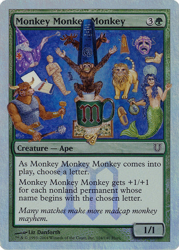Monkey Monkey Monkey (Alternate Foil) [Unhinged]