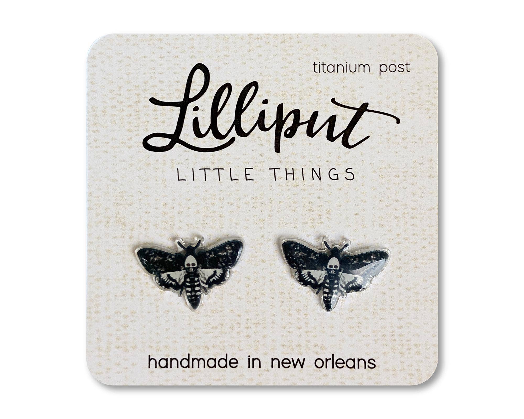 Death's Head Moth Earrings