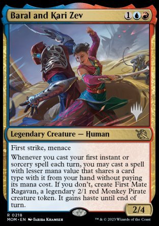 Baral and Kari Zev (Promo Pack) [March of the Machine Promos]