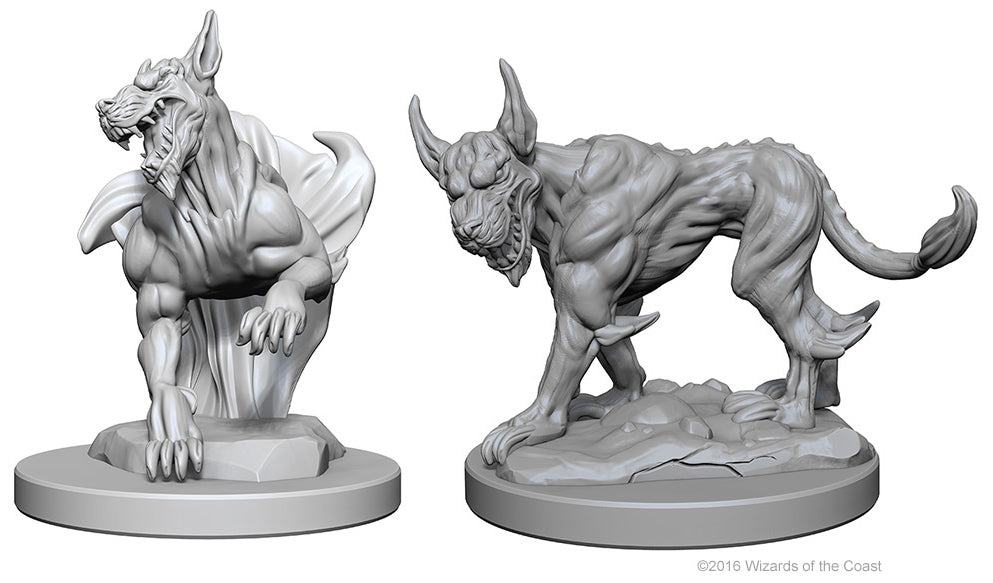 Dungeons & Dragons: Unpainted Miniatures - Blink Dogs (W1)