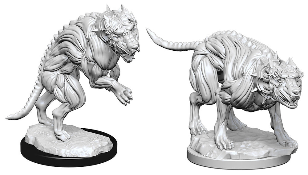 Pathfinder: Unpainted Miniatures - Hell Hounds (W1)