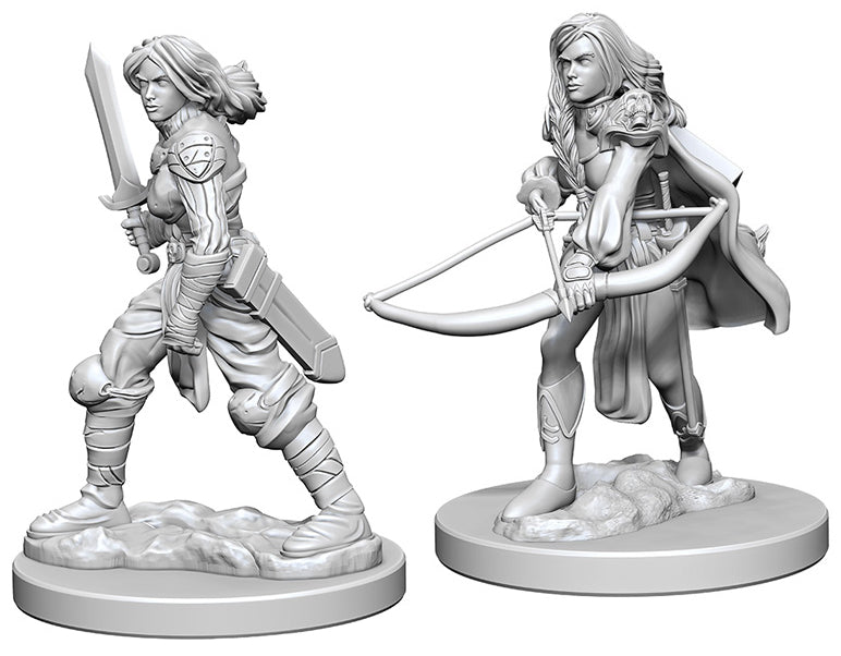 Pathfinder: Unpainted Miniatures - Human Fighter Female (W1)