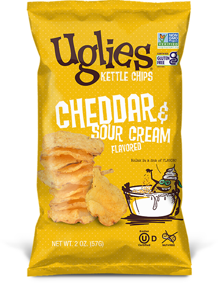 Uglies Kettle Cooked Chips - Cheddar & Sour Cream