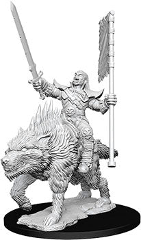 Pathfinder: Unpainted Miniatures - Orc on Dire Wolf (W7)