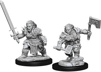 Pathfinder: Unpainted Miniatures - Dwarf Female Barbarian (W8)