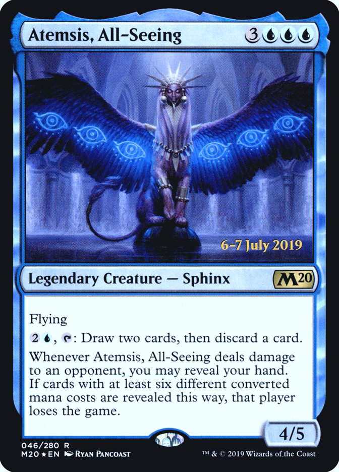 Atemsis, All-Seeing [Core Set 2020 Prerelease Promos]