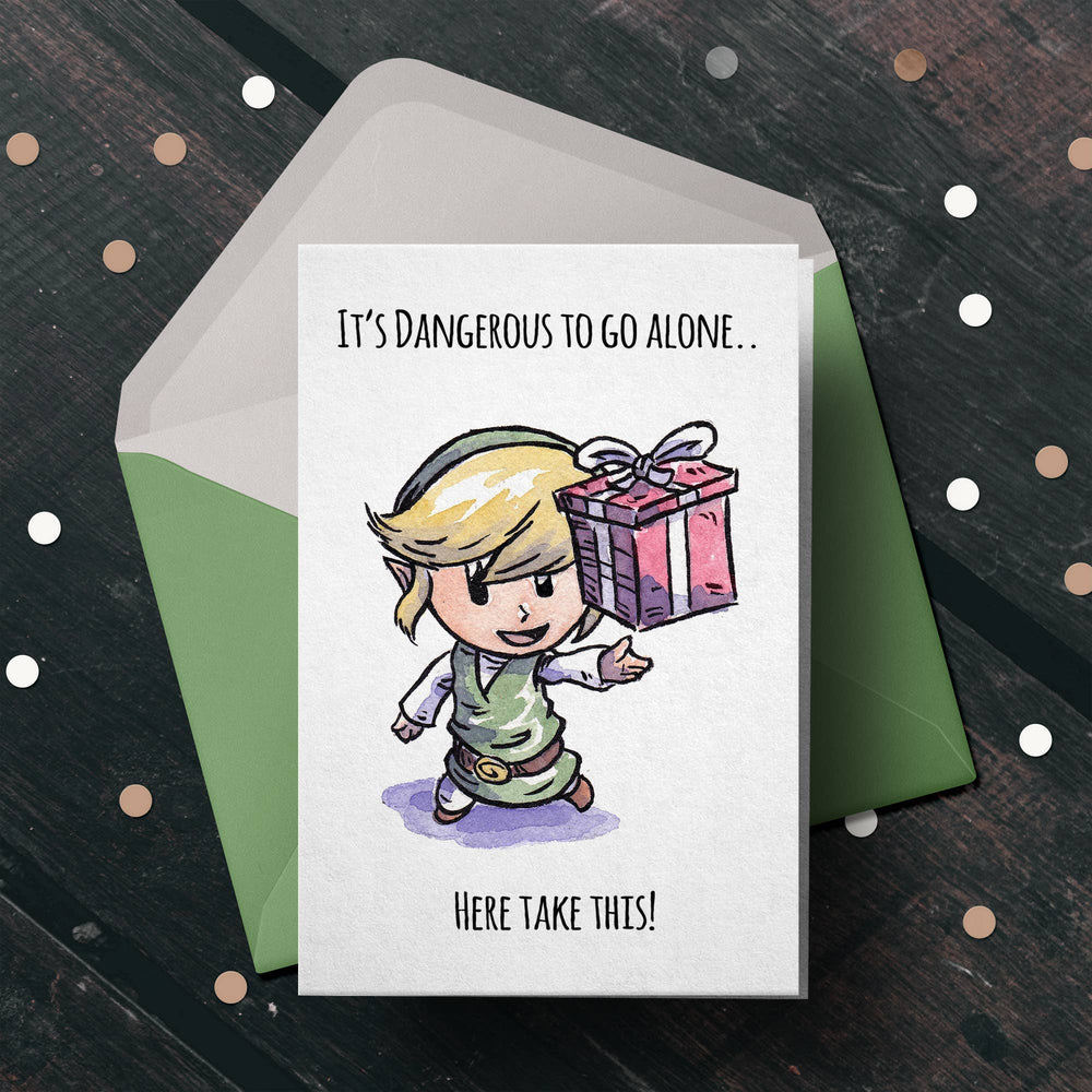 Greeting Card: "Here Take This" - Zelda