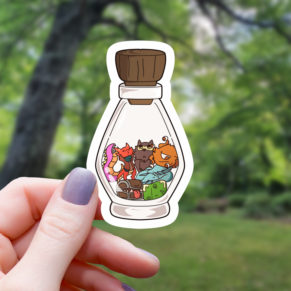 Vinyl Sticker - Tabletop RPG Monster Potion