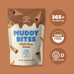 Muddy Bites - Milk Chocolate Waffle Cone Snacks
