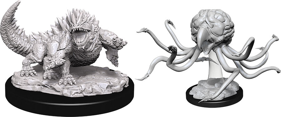 Dungeons & Dragons: Unpainted Miniatures - Basilisk & Grell (W11)