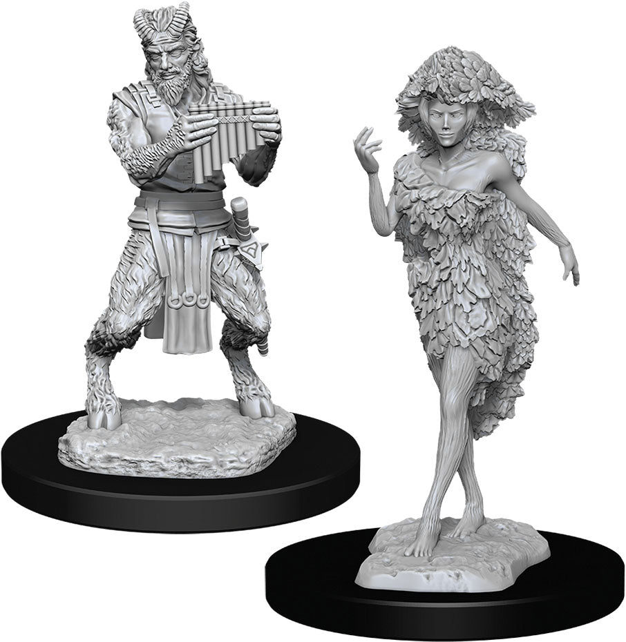 Dungeons & Dragons: Unpainted Miniatures - Satyr & Dryad (W11)