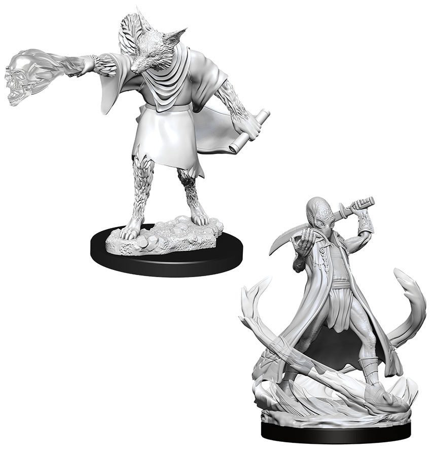Dungeons & Dragons: Unpainted Miniatures - Arcanaloth & Ultroloth (W11)