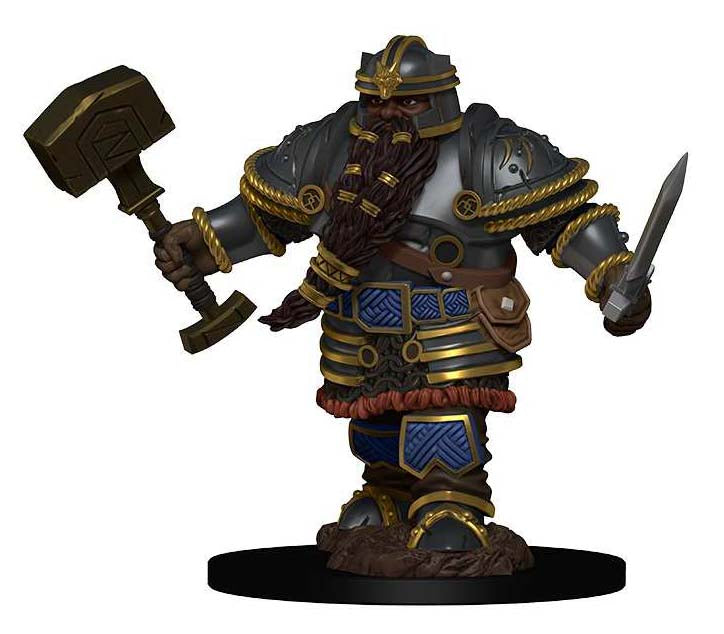Dungeons & Dragons: Painted Miniatures - Dwarf Fighter Male (W2)