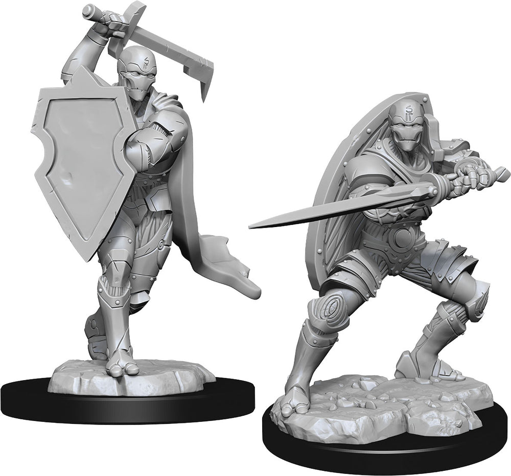 Dungeons & Dragons: Unpainted Miniatures - Warforged Fighter Male (W13)
