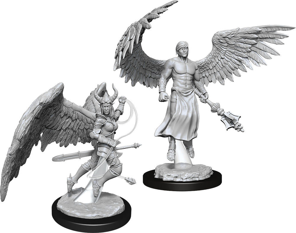 Dungeons & Dragons: Unpainted Miniatures - Deva & Erinyes (W13)