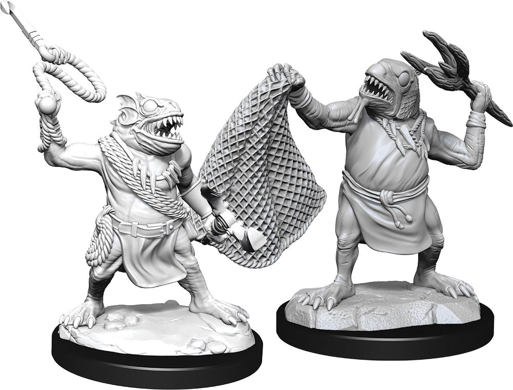 Dungeons & Dragons: Unpainted Miniatures - Kuo-Toa & Kuo-Toa Whip (W14)