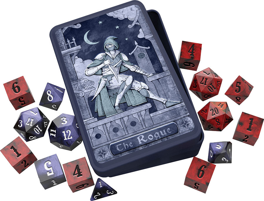 Class RPG Dice Set with Tin: Rogue