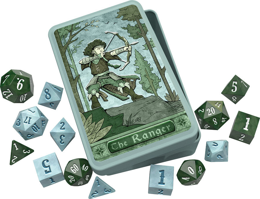 Class RPG Dice Set with Tin: Ranger