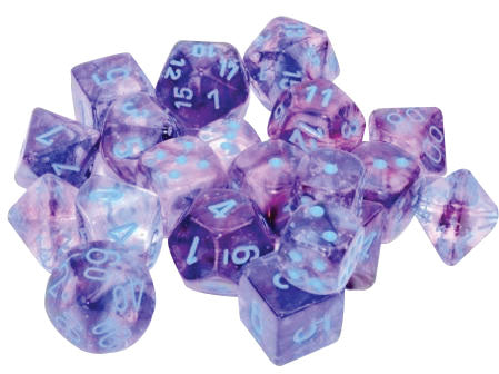 D6 Dice Block: Nebula Nocturnal with Blue - 12mm (36)