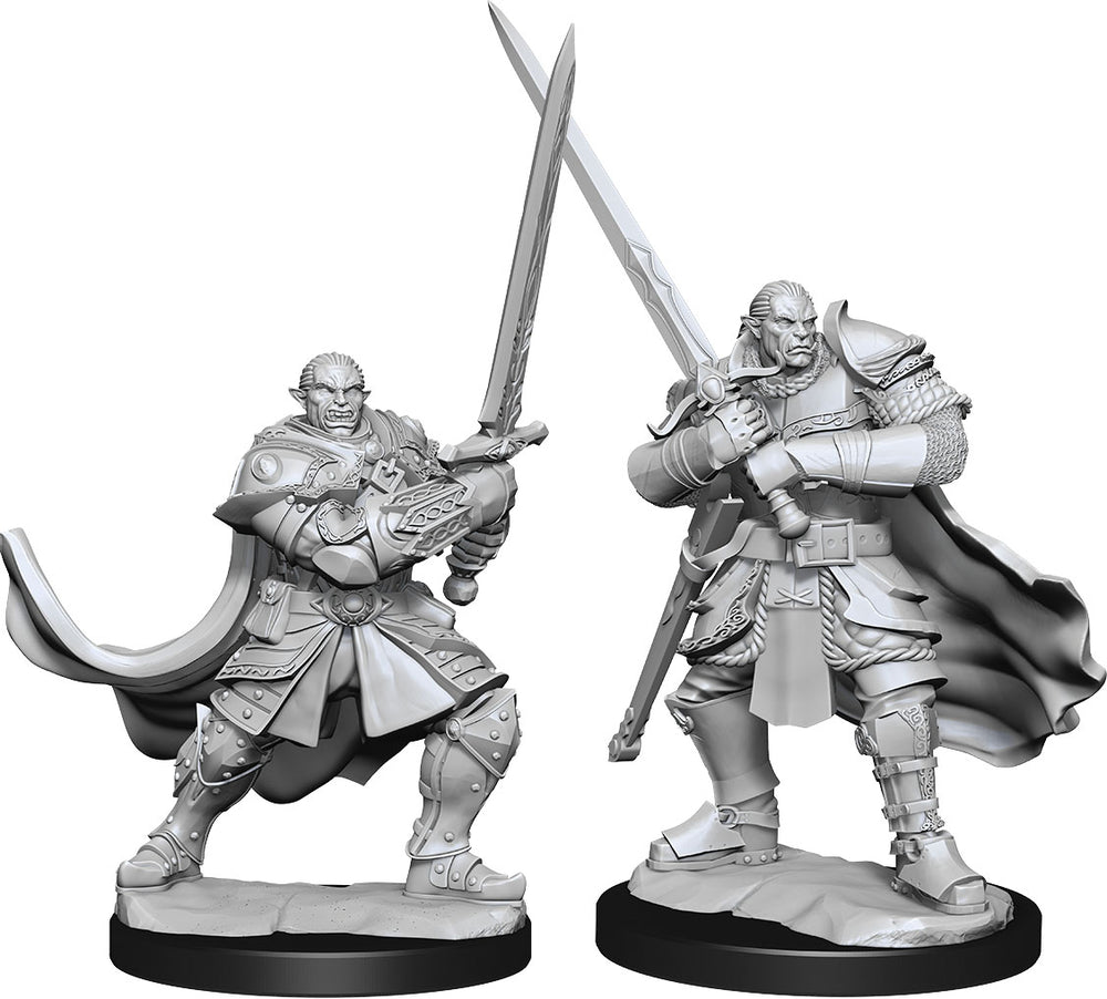 Dungeons & Dragons: Unpainted Miniatures - Half-Orc Paladin Male (W15)