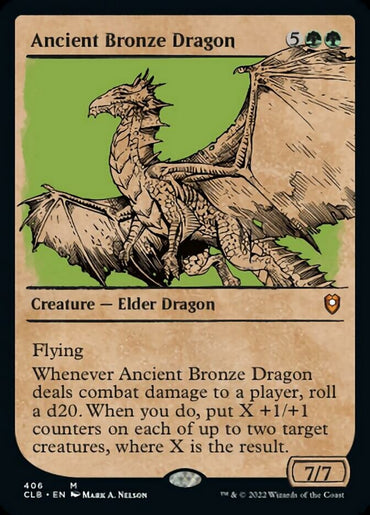 Ancient Bronze Dragon (Showcase) [Commander Legends: Battle for Baldur's Gate]