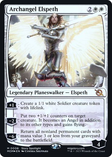 Archangel Elspeth [March of the Machine Prerelease Promos]