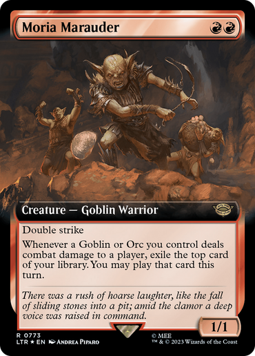 Moria Marauder (Extended Art) (Surge Foil) [The Lord of the Rings: Tales of Middle-Earth]