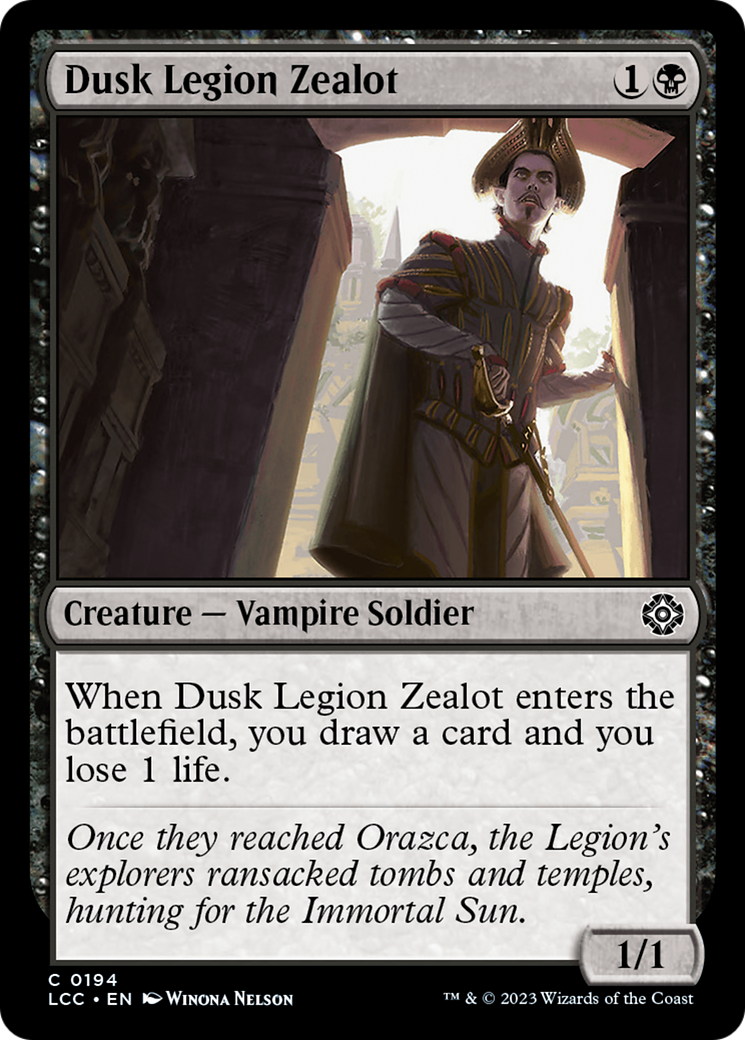 Dusk Legion Zealot [The Lost Caverns of Ixalan Commander]