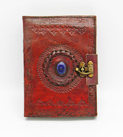 Earthbound Journals: Stone Eye Leather Journal with Lock