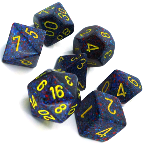 RPG Dice Set: Speckled Twilight