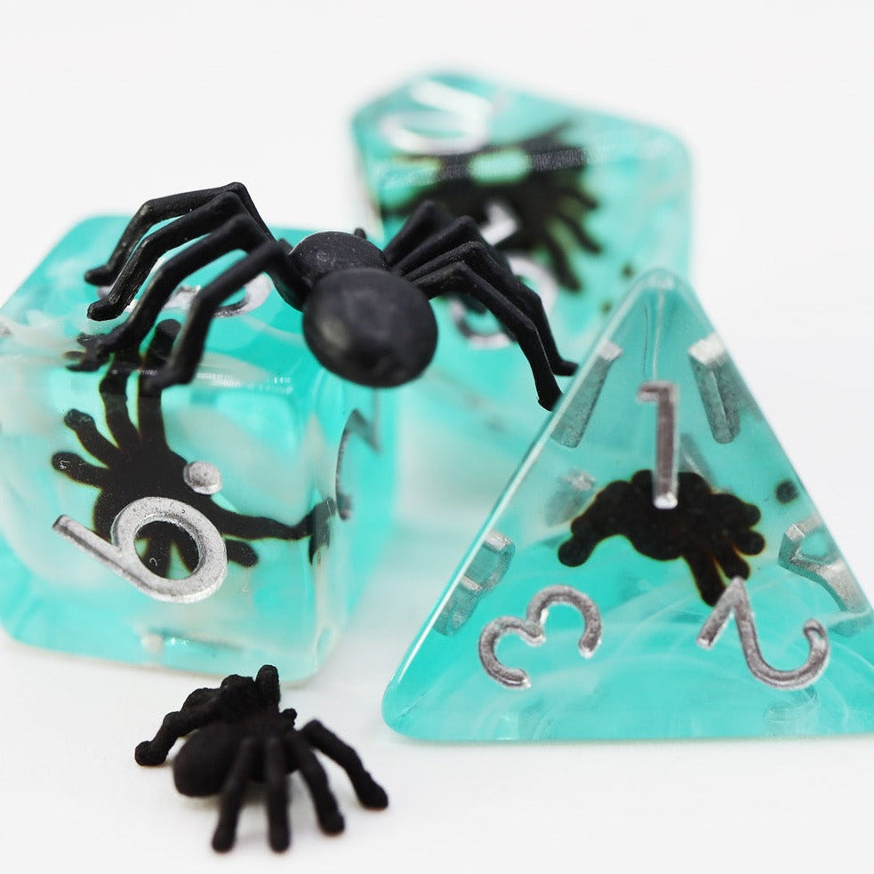 RPG Dice Set - Blue Tarantula