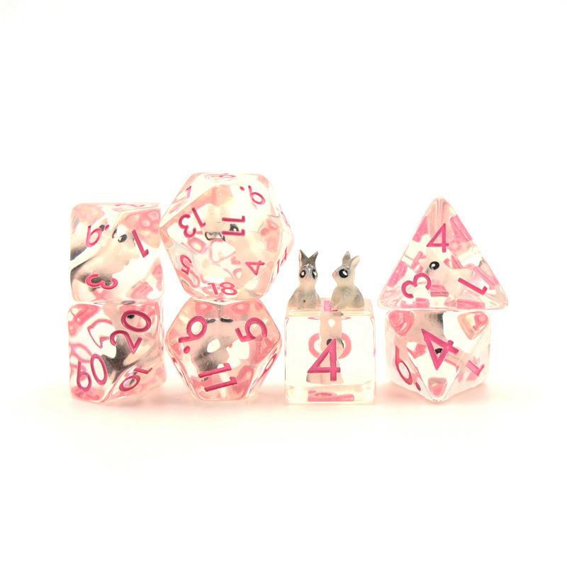 RPG Dice Set - Backyard Bunny