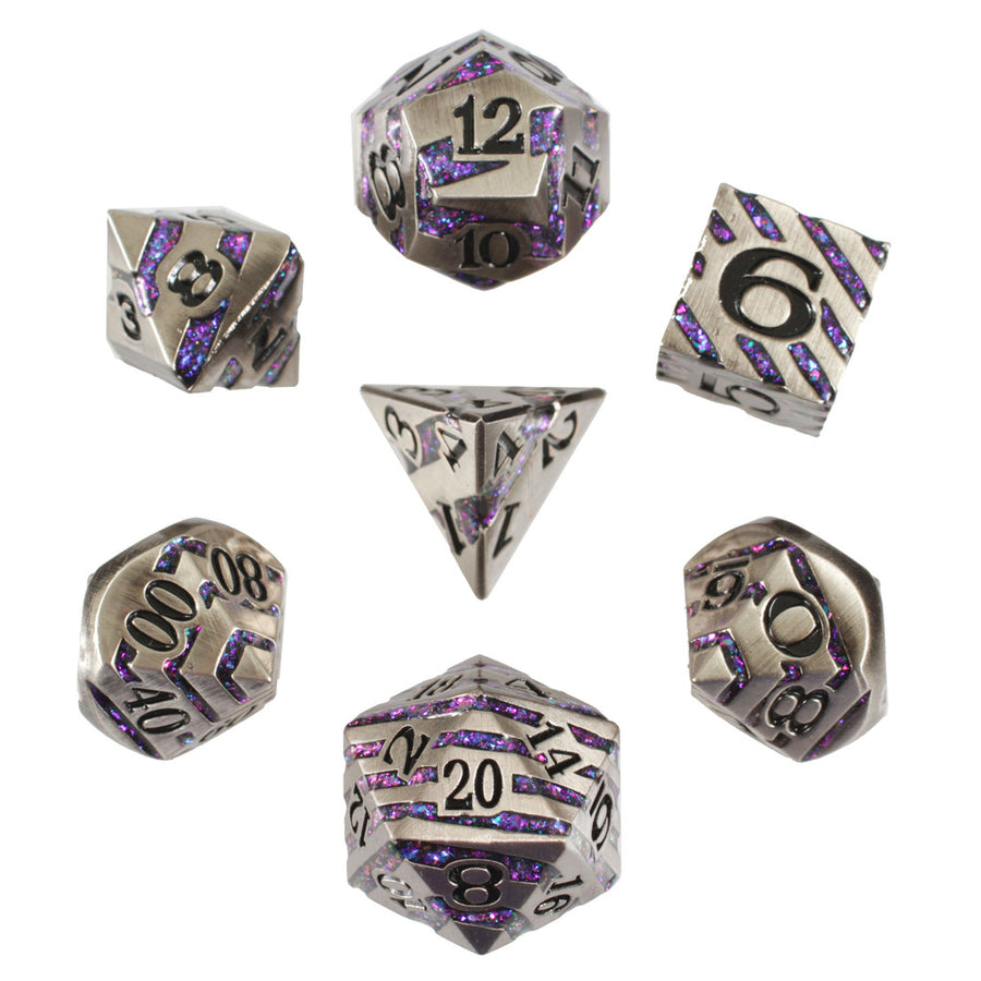 Metal RPG Dice Set - Celestial Ore