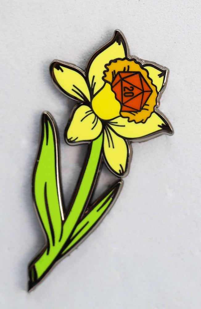 Enamel Pin - Dice Daffodil
