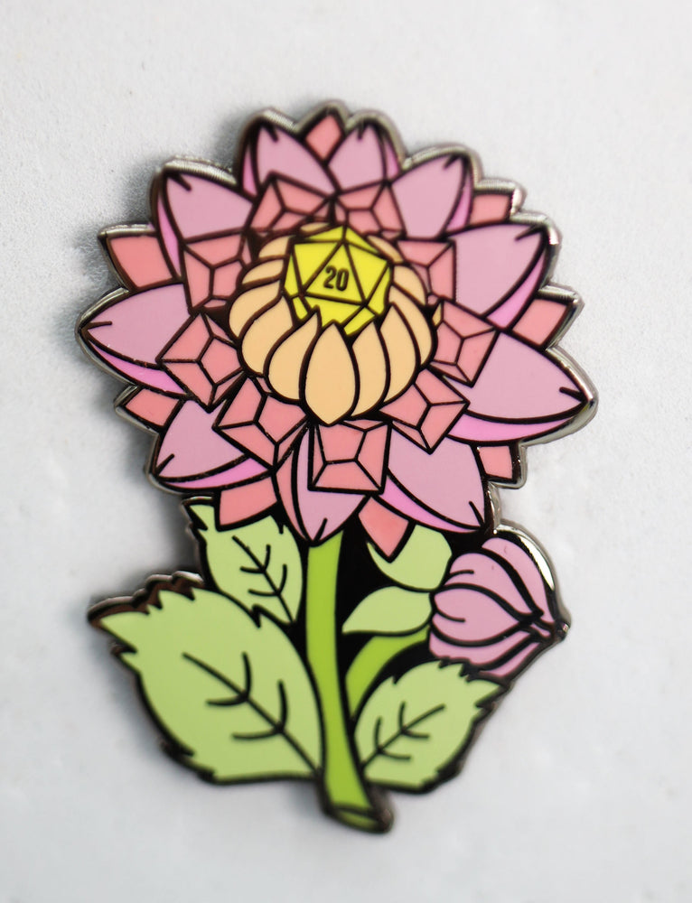 Enamel Pin - Dice Dahlia