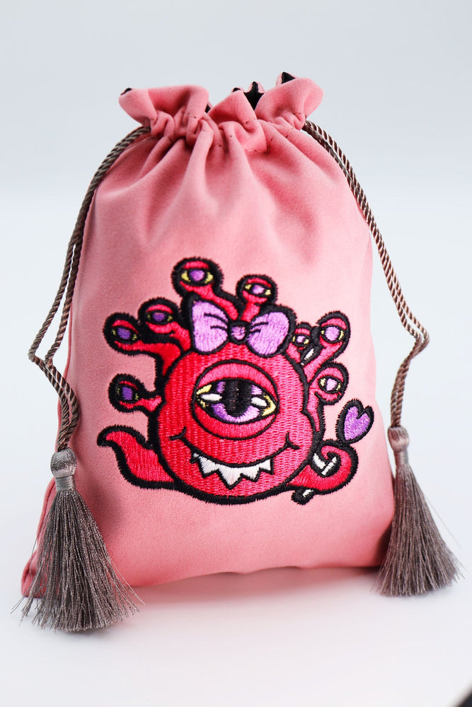 Embroidered Dice Bag - Eye Monster