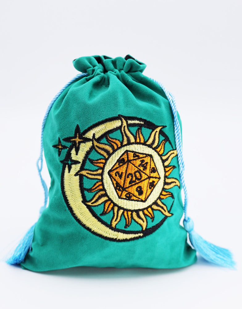 Embroidered Dice Bag - Celestial