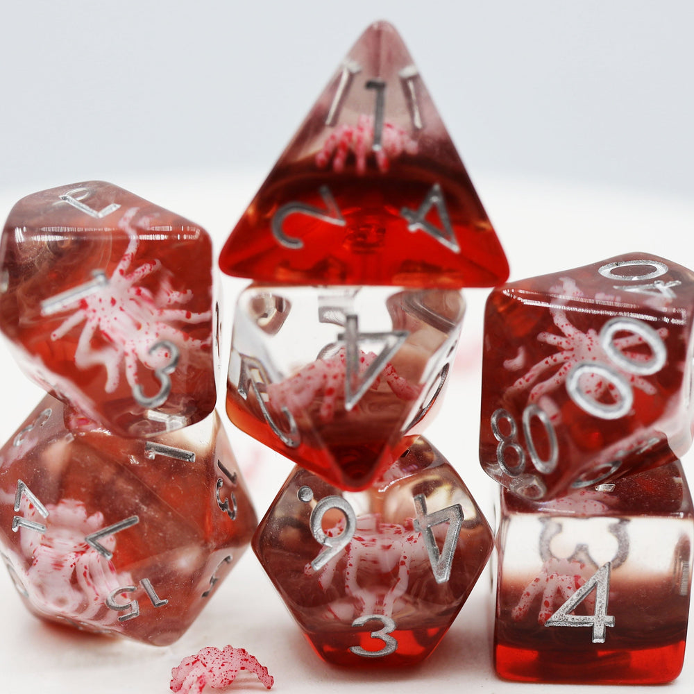 RPG Dice Set - Ghost Spider