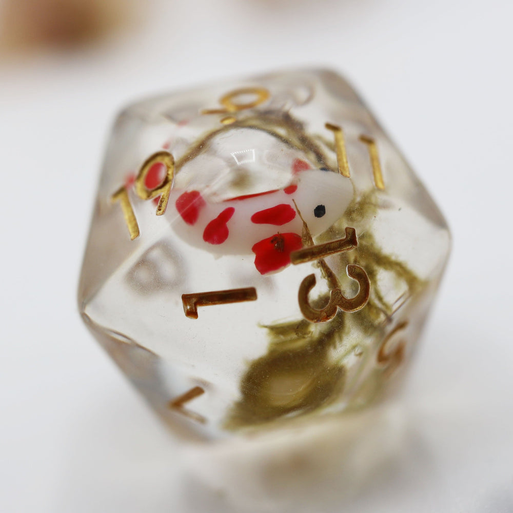 RPG Dice Set - Red Koi
