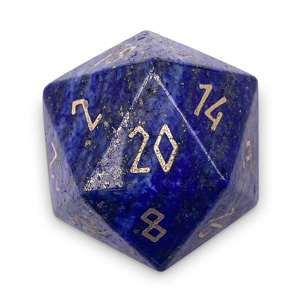 Gemstone D20 Boulder - Lapis Lazuli