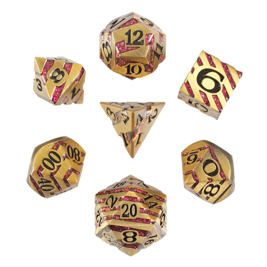 Metal RPG Dice Set - Molten Midas