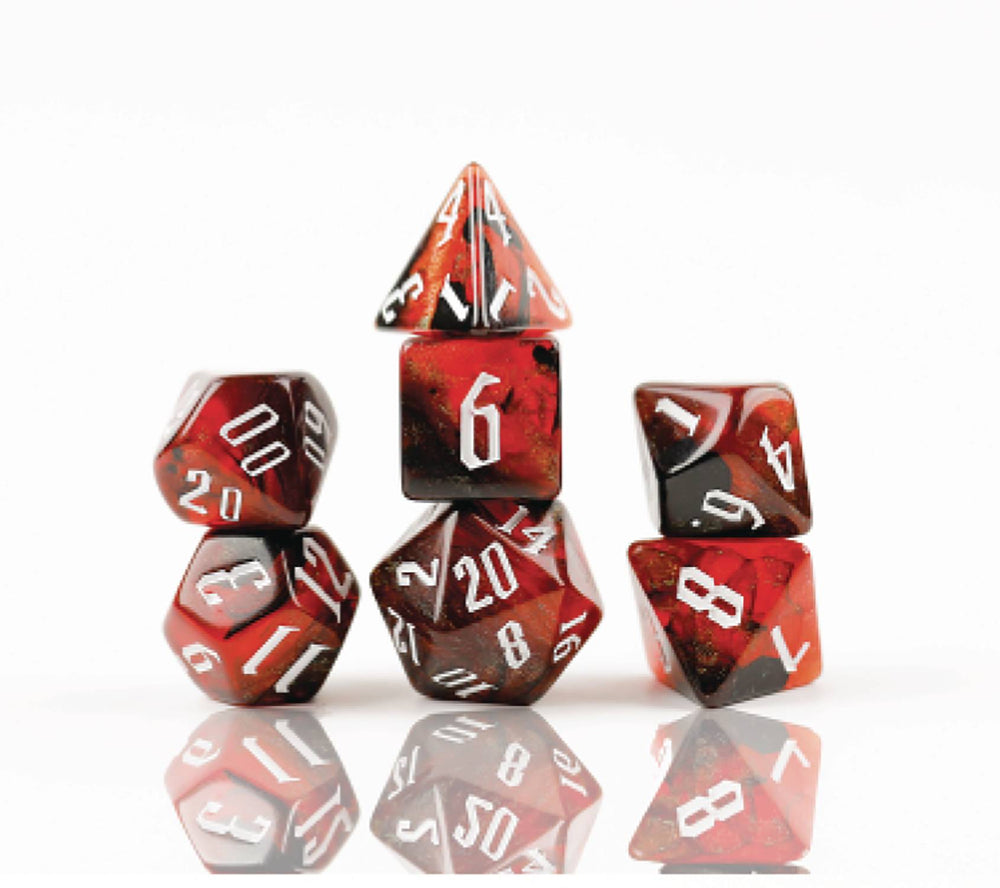 RPG Dice Set: Cherry Nebula