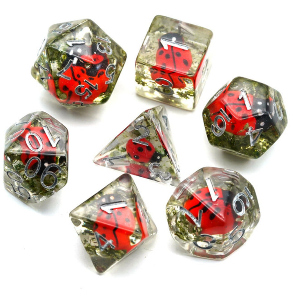 RPG Dice Set - Red Ladybug