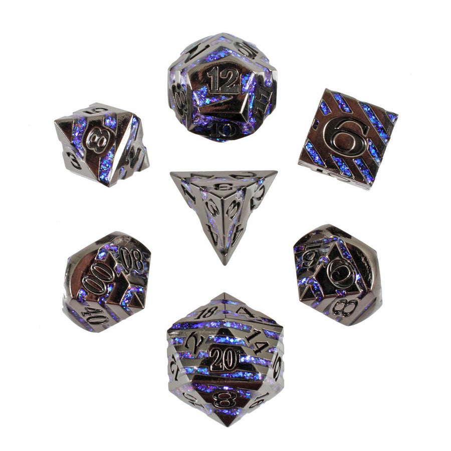 Metal RPG Dice Set - Star Slash