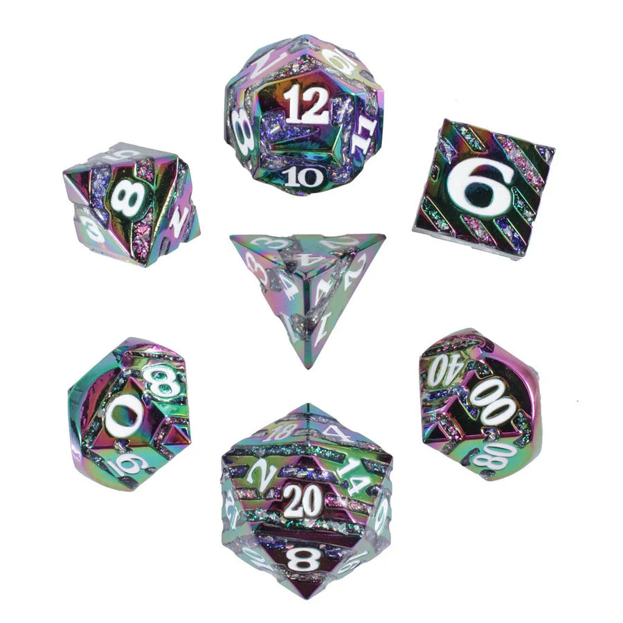 Metal RPG Dice Set - Stardust